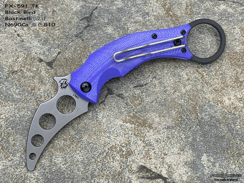 FOX  FX-591 TK Black Bird  Bastinelli N690Coʯϴ ɫG10 ѵָצֻ